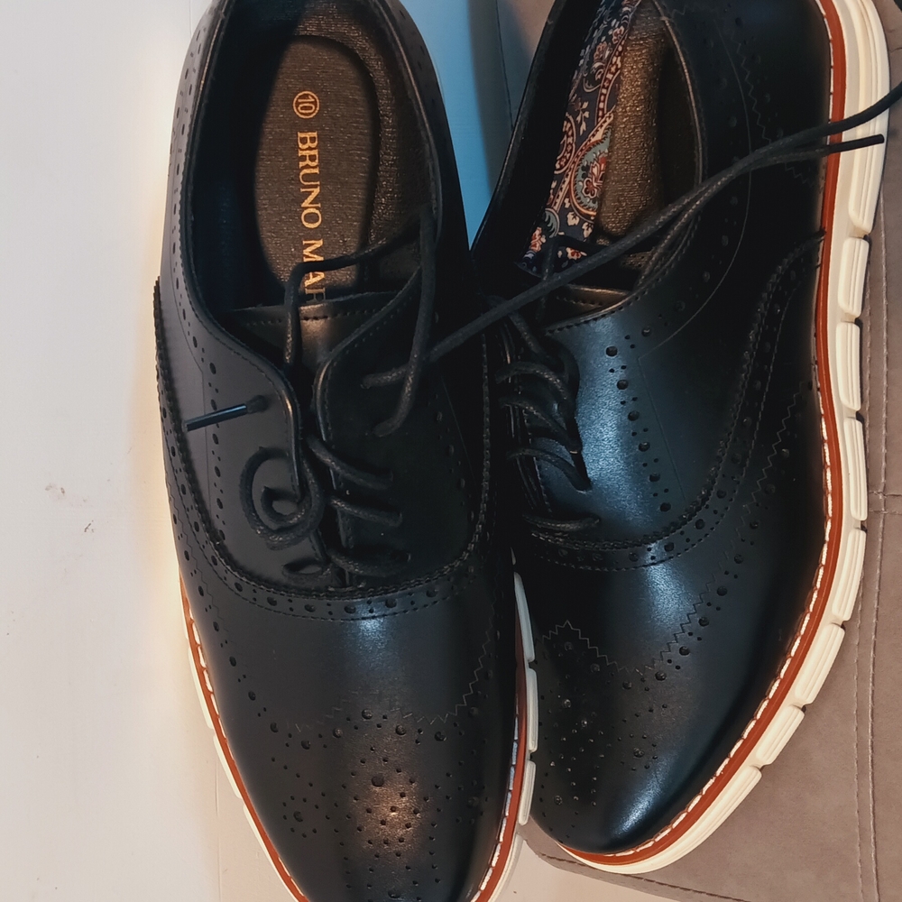 Bruno Magli Men's Black Brogue Shoes